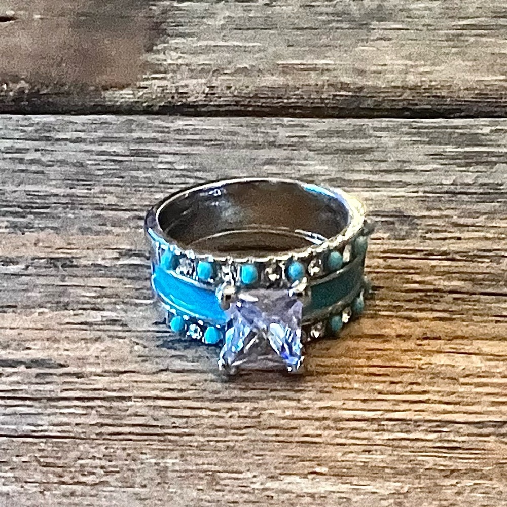 Western wedding ring stacks